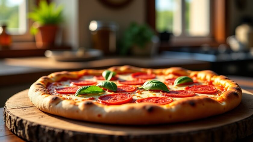 Pizza maison à la salami : une recette simple et délicieusement savoureuse