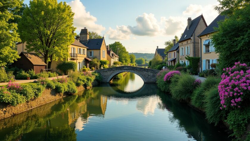 À la découverte de la Petite Venise Verte du Puy-de-Dôme : un village charmant aux canaux enchanteurs