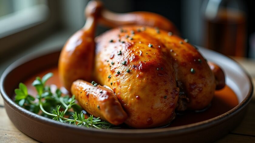 Délicieuse cuisse de poulet au four : croustillante et prête en un rien de temps