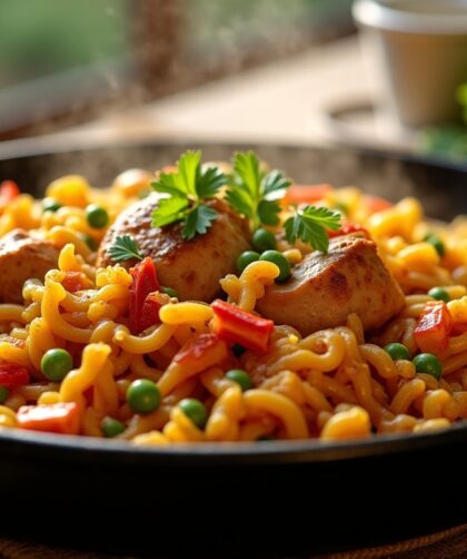Fideuà au poulet : une recette maison simple et rapide à savourer