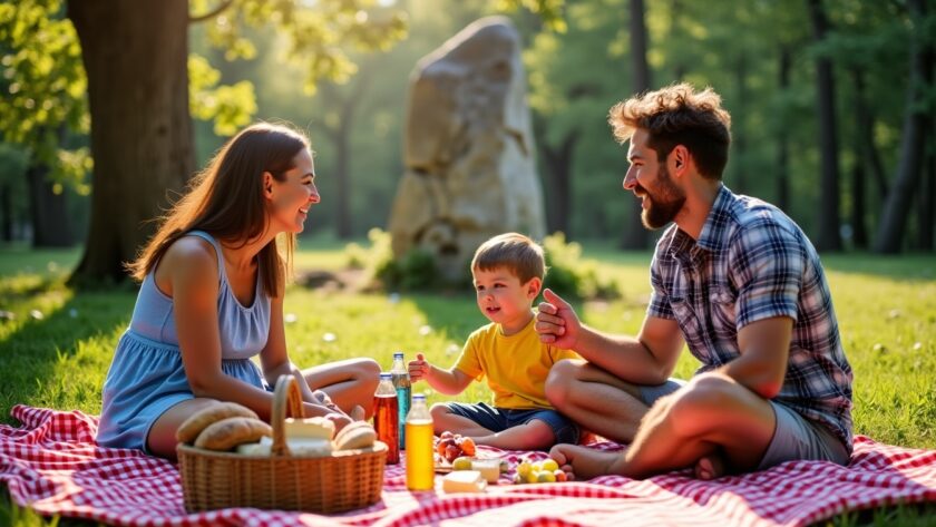 Découverte du site du menhir à Olonne-sur-Mer : balade en forêt et pique-nique convivial